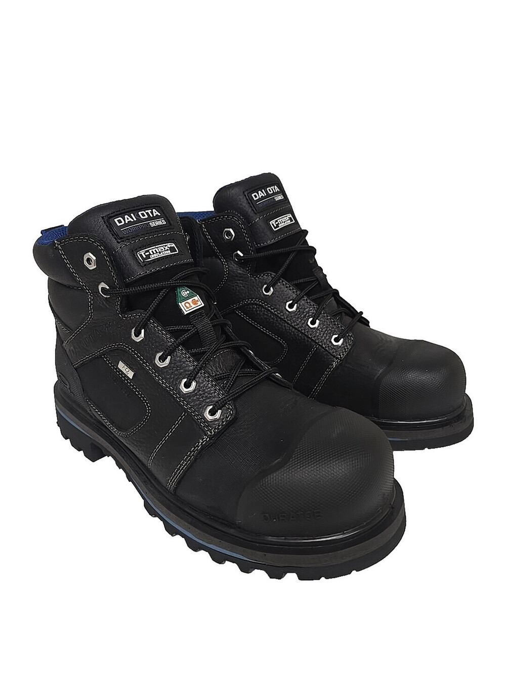 DAKOTA Men's 557 6" STCP HD3 Vibram Work Boots Black Size 12M